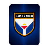 Saint Martin Flag Magnet (Vertikal)