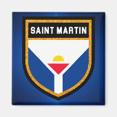 Saint Martin Flag Magnet (Vorne)