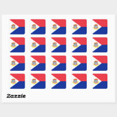 Saint Martin Flag Sticker (Blatt)