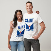 Saint Martin Flagge T-Shirt (Unisex)