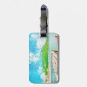 Saint Martin Gepäckanhänger (Rückseite vertikal)