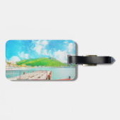 Saint Martin Gepäckanhänger (Rückseite horizontal)