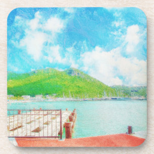 Saint Martin Getränkeuntersetzer