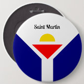 Saint Martin, Karibik Button (Vorne & Hinten)