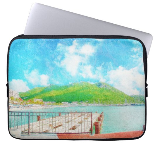 Saint Martin Laptopschutzhülle (Vorderseite)