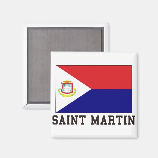 Saint Martin Magnet (Vorderseite/Rückseite)