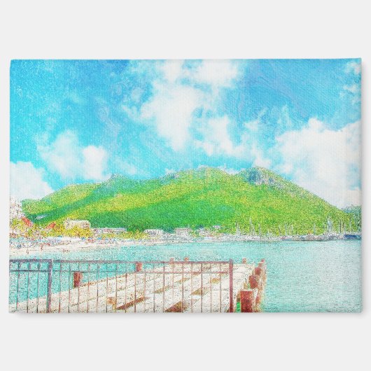 Saint Martin Magnet (Vorderseite)