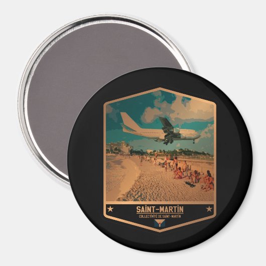 Saint Martin Magnet (Vorderseite/Rückseite)