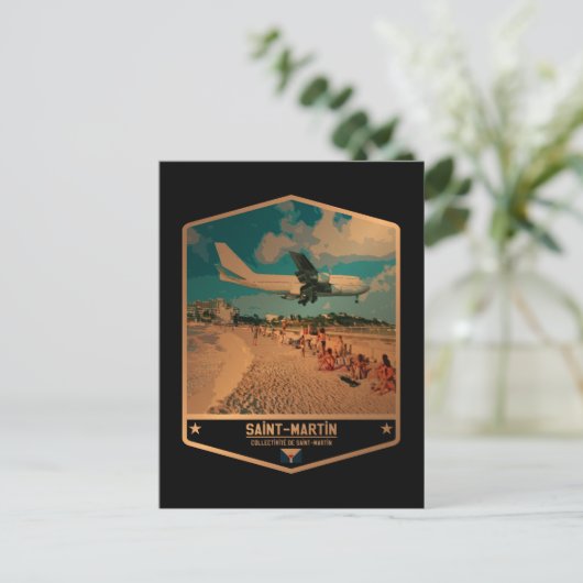 Saint Martin Postkarte (Stehend Vorderseite)