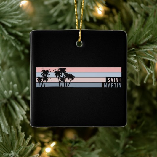 Saint Martin St Maarten Island Keramikornament (Baum)