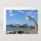 Saint Martin (St. Maarten) Yachten und Coast Foto Postkarte (Vorne/Hinten)
