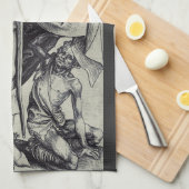 Saint Martin von Tours Geschirrtuch (Viertel Falte)