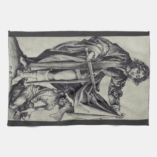 Saint Martin von Tours Geschirrtuch (Horizontal)