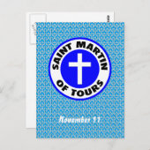 Saint Martin von Tours Postkarte (Vorne/Hinten)
