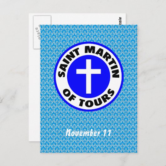 Saint Martin von Tours Postkarte (Vorne/Hinten)