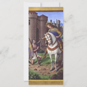 Saint Martin von Tours schneidet seinen Mantel in 