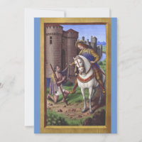 Saint Martin von Tours schneidet seinen Mantel in 