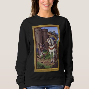 Saint Martin von Tours schneidet seinen Mantel in Sweatshirt