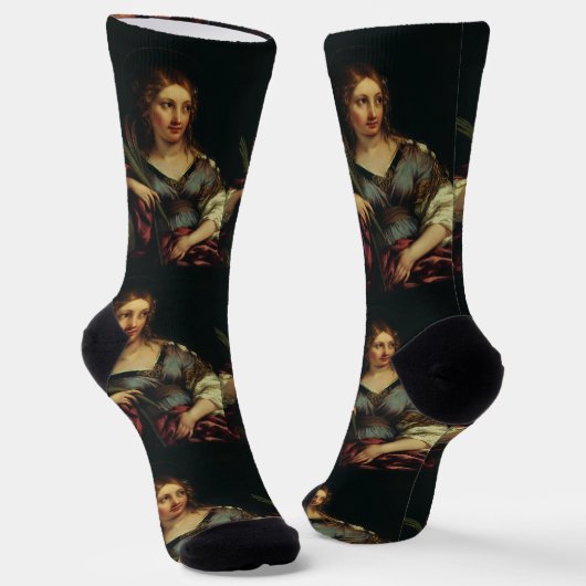 Saint Martina von Rom, Pietro Berrettini Socken (Gewinkelt)