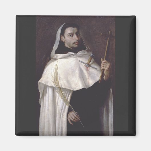 Saint Martyr Angelus von Jerusalem Magnet (Vorne)