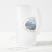 Saint Mary Lake am Glacier National Park in MT Mattglas Bierglas (VorderseiteRechts)