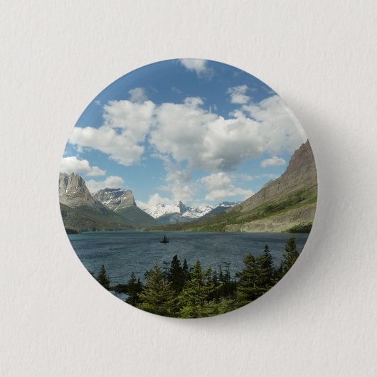 Saint Mary Lake II am Glacier National Park Button (Vorderseite)