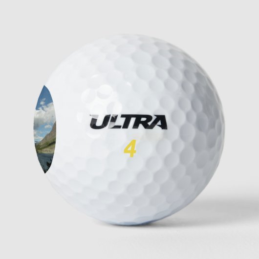Saint Mary Lake II am Glacier National Park Golfball (Logo)