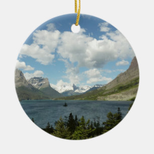 Saint Mary Lake II am Glacier National Park Keramikornament