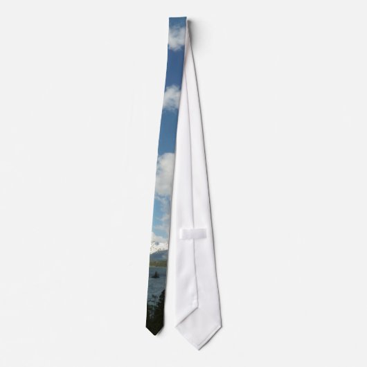 Saint Mary Lake II am Glacier National Park Krawatte (Rückseite)