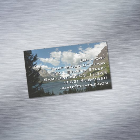 Saint Mary Lake II am Glacier National Park Magnetische Visitenkarte (Beispiel)