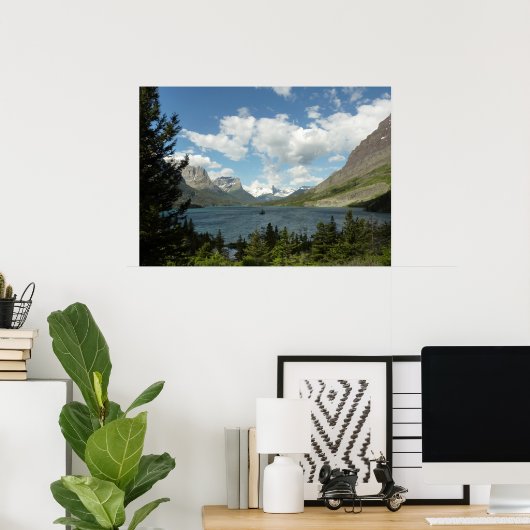 Saint Mary Lake II am Glacier National Park Poster (Heimbüro)