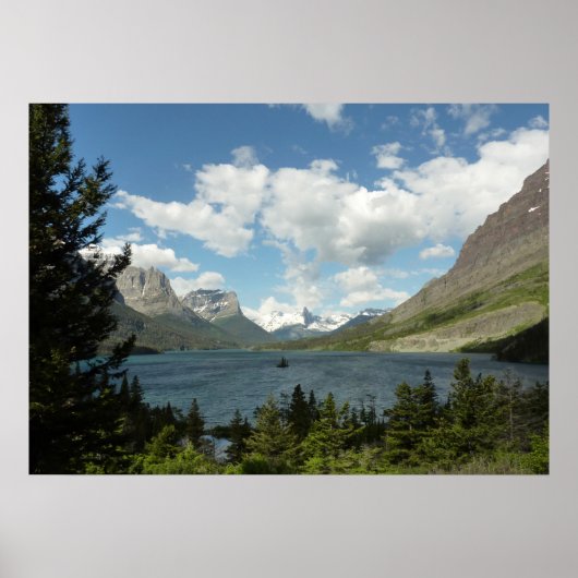 Saint Mary Lake II am Glacier National Park Poster (Vorne)