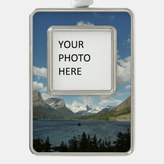Saint Mary Lake II am Glacier National Park Rahmen-Ornament Silber (Vorderseite)