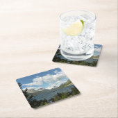 Saint Mary Lake II am Glacier National Park Rechteckiger Pappuntersetzer (Vor Ort)