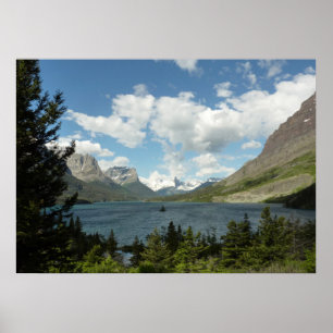 Saint Mary Lake II im Glacier-Nationalpark Poster
