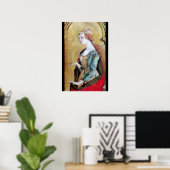 SAINT MARY MAGDALENE 2 Gold, rot Poster (Heimbüro)