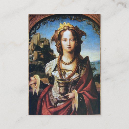 SAINT MARY MAGDALENE, Antiquitätenpapier Visitenkarte (Rückseite)