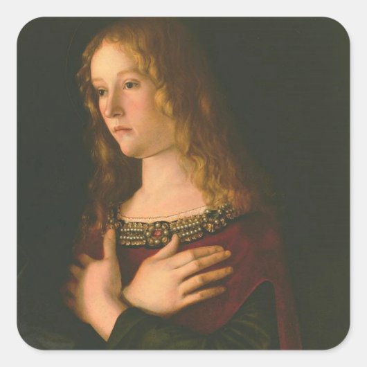 Saint Mary Magdalene - Bellini Quadratischer Aufkleber (Vorderseite)