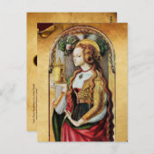 SAINT MARY MAGDALENE Parchment Postkarte (Vorne/Hinten)