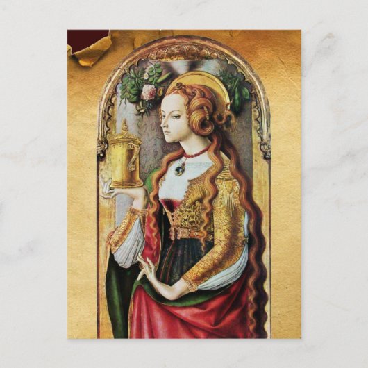 SAINT MARY MAGDALENE Parchment Postkarte (Vorderseite)