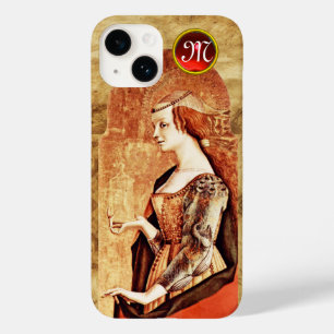 SAINT MARY MAGDALENE Parchment Ruby Gem Monogram Case-Mate iPhone 14 Hülle