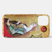 SAINT MARY MAGDALENE Parchment Ruby Gem Monogram Case-Mate iPhone Hülle (Rückseite (Horizontal))