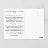 Saint Mary Magdalene Postkarte (Rückseite)