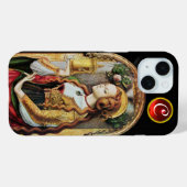 SAINT MARY MAGDALENE Ruby Gem Monogram ,Black Case-Mate iPhone Hülle (Rückseite (Horizontal))