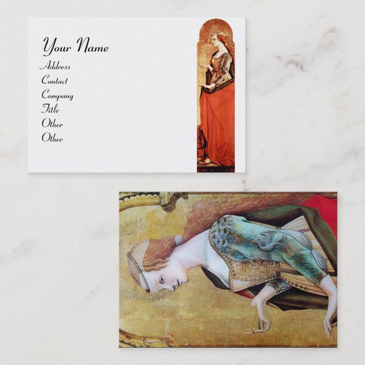 SAINT MARY MAGDALENE White Visitenkarte (Vorne/Hinten)
