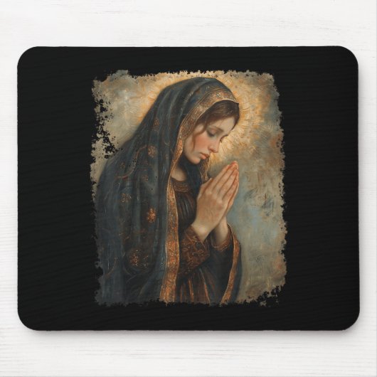 Saint Mary Praying Mother Of Jesus  Mousepad (Vorne)