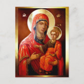 Saint Mary Teotokos Postkarte (Vorderseite)