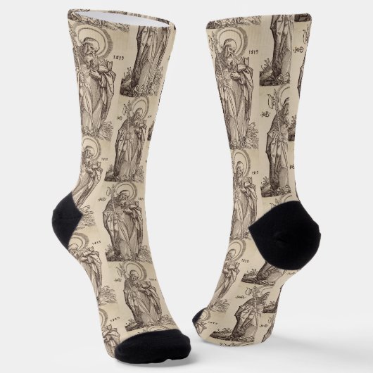 Saint Matthew from Christ and the Apostles Socken (Gewinkelt)