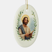 Saint Matthew God's Peace and Blessings Scripture Keramik Ornament (Rechts)