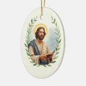 Saint Matthew God's Peace and Blessings Scripture Keramik Ornament (Links)
